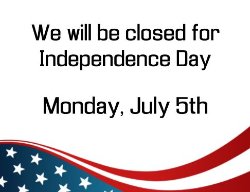 closed July 5th